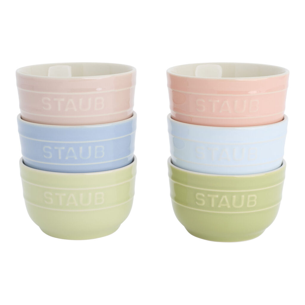 4-inch / 6-pc, Prep Bowl Set Macaron, Mixed Colors,,large