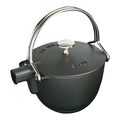 1 qt, Round, Tea Kettle, Matte Black,,large