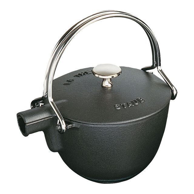 1 qt, Round, Tea Kettle, Matte Black,,large