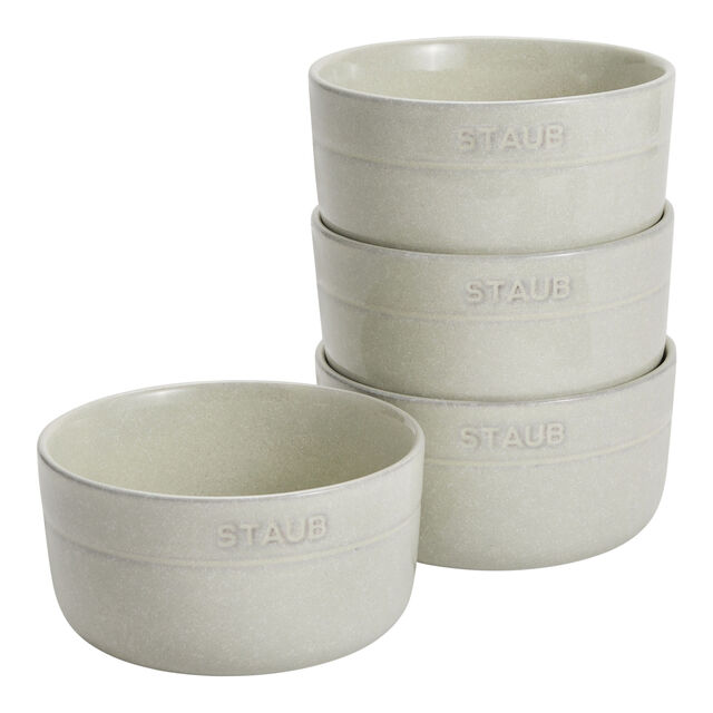 4-pc, Cereal Bowl Set, White Truffle